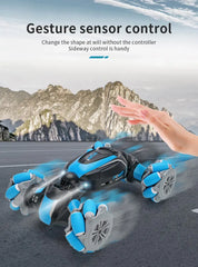 Gesture-Control Stunt Car – Hand‑Sensor 360° Spins, LED Lights & Remote