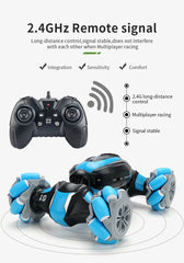 Gesture-Control Stunt Car – Hand‑Sensor 360° Spins, LED Lights & Remote