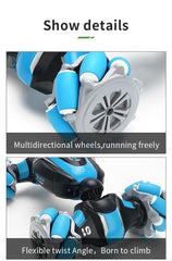 Gesture-Control Stunt Car – Hand‑Sensor 360° Spins, LED Lights & Remote