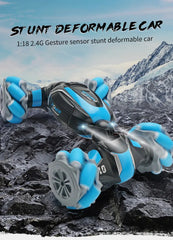 Gesture-Control Stunt Car – Hand‑Sensor 360° Spins, LED Lights & Remote