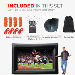 8ft 10ft 18ft Inflatable Outdoor Projector Movies Screen with Low-Noise Blower