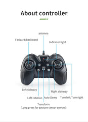Gesture-Control Stunt Car – Hand‑Sensor 360° Spins, LED Lights & Remote