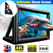 8ft 10ft 18ft Inflatable Outdoor Projector Movies Screen with Low-Noise Blower