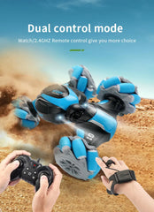 Gesture-Control Stunt Car – Hand‑Sensor 360° Spins, LED Lights & Remote