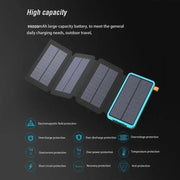 OnePlus 200000mAh Sun Powerbank, Folding Solar Panel USB, Camping Waterproof