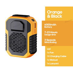 Kinscoter 6000mAh Hanging Neck/Waist Fan