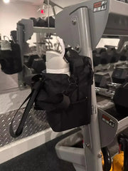 Magnetic Gym water bottle Bag Large Capacity , Carrier Bag With Phone Pocket Portable