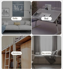 Lift Foldable Laptop Table for Bed Stand for Working Read with Radiator Drawer
