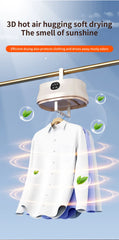 Mini Dryer Foldable Electric With Dryer Bag And Time Set Travel Style