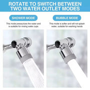 1440° Rotatable Faucet Aerator Extender,Metal  Robot Arm