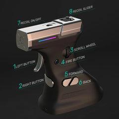 Ragnok 3 Gun ErgoStrike 7 Next-Gen Gaming ,Mouse for Shooting Games Recoil Feature Included for Enhanced FPS Immersion Ergonomics