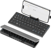 Rechargeable Bluetooth Keyboard for Laptop iPad Phone Mini Portable Folding Keyboard