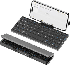 Rechargeable Bluetooth Keyboard for Laptop iPad Phone Mini Portable Folding Keyboard