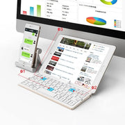 Rechargeable Bluetooth Keyboard for Laptop iPad Phone Mini Portable Folding Keyboard