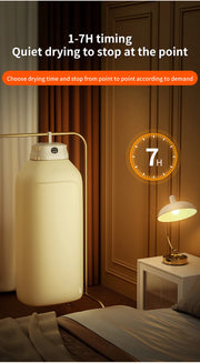 Mini Dryer Foldable Electric With Dryer Bag And Time Set Travel Style