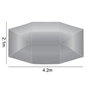 4.2x2.1m Car Summer Sunshade Umbrella Fully Automatic, Remote Control Portable Canopy Cover