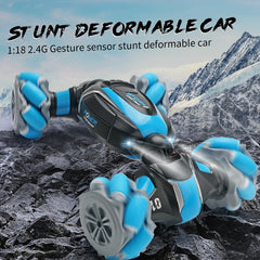 Gesture-Control Stunt Car – Hand‑Sensor 360° Spins, LED Lights & Remote