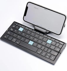 Rechargeable Bluetooth Keyboard for Laptop iPad Phone Mini Portable Folding Keyboard