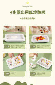 Ice Cream Maker Pan with 2 Scrapers