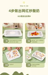 Ice Cream Maker Pan with 2 Scrapers