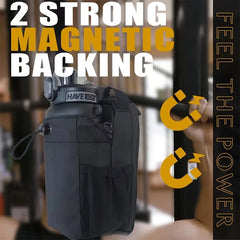 Magnetic Gym water bottle Bag Large Capacity , Carrier Bag With Phone Pocket Portable