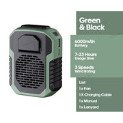 Kinscoter 6000mAh Hanging Neck/Waist Fan