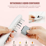 Electric Scalp Massage Comb Blue Red LED Light Therapy Brush