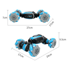Gesture-Control Stunt Car – Hand‑Sensor 360° Spins, LED Lights & Remote