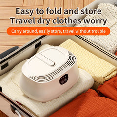 Mini Dryer Foldable Electric With Dryer Bag And Time Set Travel Style