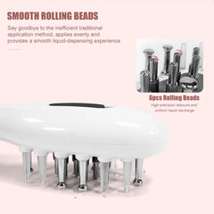 Electric Scalp Massage Comb Blue Red LED Light Therapy Brush