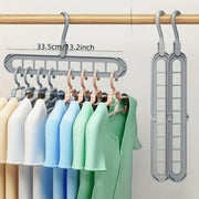 3pcs, Plastic 9/1 Foldable Hangers