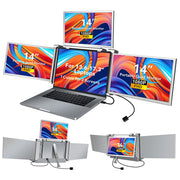 14 inches Laptop Expansion Screen 1080P FHD with 1 Cable for 3 Displays for 13.6-17.3 inch Laptop