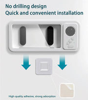 IPX4 Waterproof Phone Case with Bluetooth Speaker Wall Mount Phone Holder