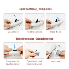 Electric Scalp Massage Comb Blue Red LED Light Therapy Brush