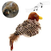 Bird Cat Toy for Indoor, Interactive Catnip Toys, Simulated Chirping Flapping Wings Bird, Upgrade Plush Kitten Exercise Toys