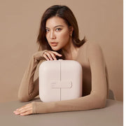 Women's Handheld Makeup Bag Makeup Mirror  LED