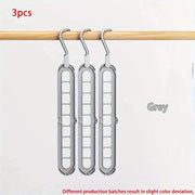 3pcs, Plastic 9/1 Foldable Hangers