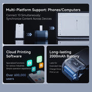 Wireless 20-50 mm Printer