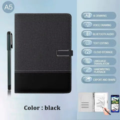 Digital Handwriting Note Book Smart Sync Pen Diary , AI ,Voice Drawing Bluetooth Writing Pads Playback