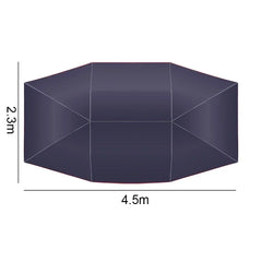4.2x2.1m Car Summer Sunshade Umbrella Fully Automatic, Remote Control Portable Canopy Cover