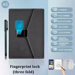 Digital Handwriting Note Book Smart Sync Pen Diary , AI ,Voice Drawing Bluetooth Writing Pads Playback
