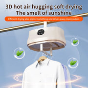 Mini Dryer Foldable Electric With Dryer Bag And Time Set Travel Style