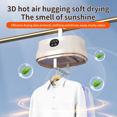 Mini Dryer Foldable Electric With Dryer Bag And Time Set Travel Style