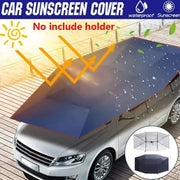 4.2x2.1m Car Summer Sunshade Umbrella Fully Automatic, Remote Control Portable Canopy Cover