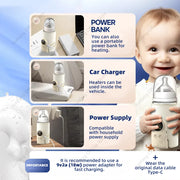 JUSTLANG Baby Bottle Warmer 5 Heat Level