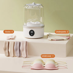 Wireless Mini Washing Machine – Portable Underwear/Socks Cleaner (1 L)