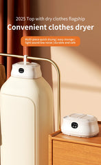 Mini Dryer Foldable Electric With Dryer Bag And Time Set Travel Style