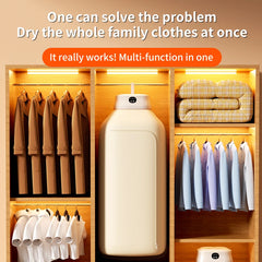 Mini Dryer Foldable Electric With Dryer Bag And Time Set Travel Style