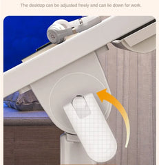 Lift Foldable Laptop Table for Bed Stand for Working Read with Radiator Drawer