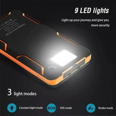 OnePlus 200000mAh Sun Powerbank, Folding Solar Panel USB, Camping Waterproof